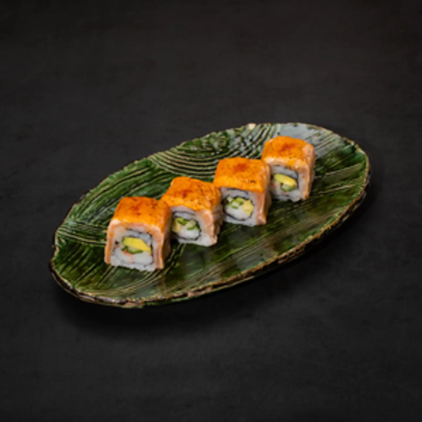 Salmon Flame Maki 4 Pc