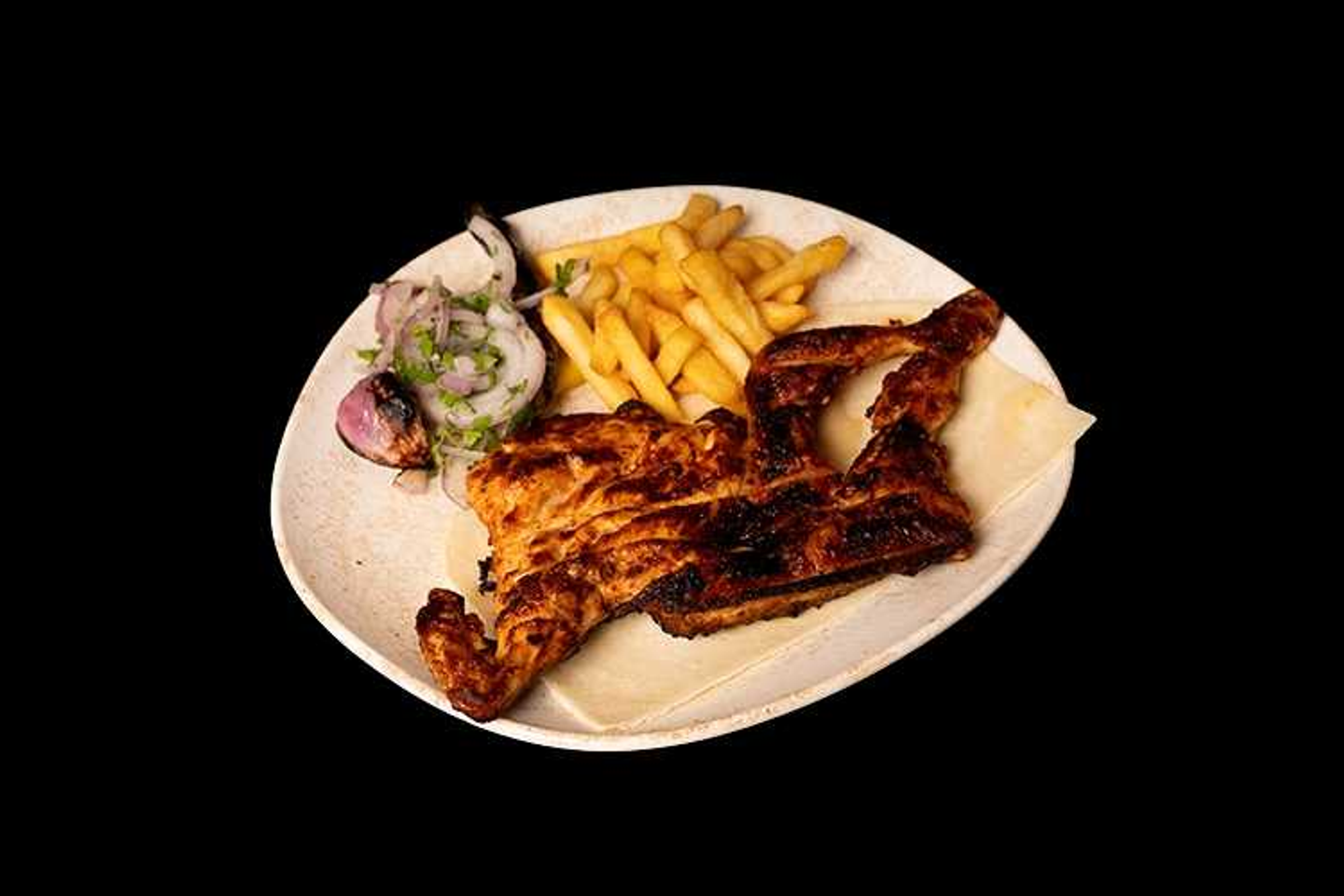 Half Charcoal Chicken Without Rice