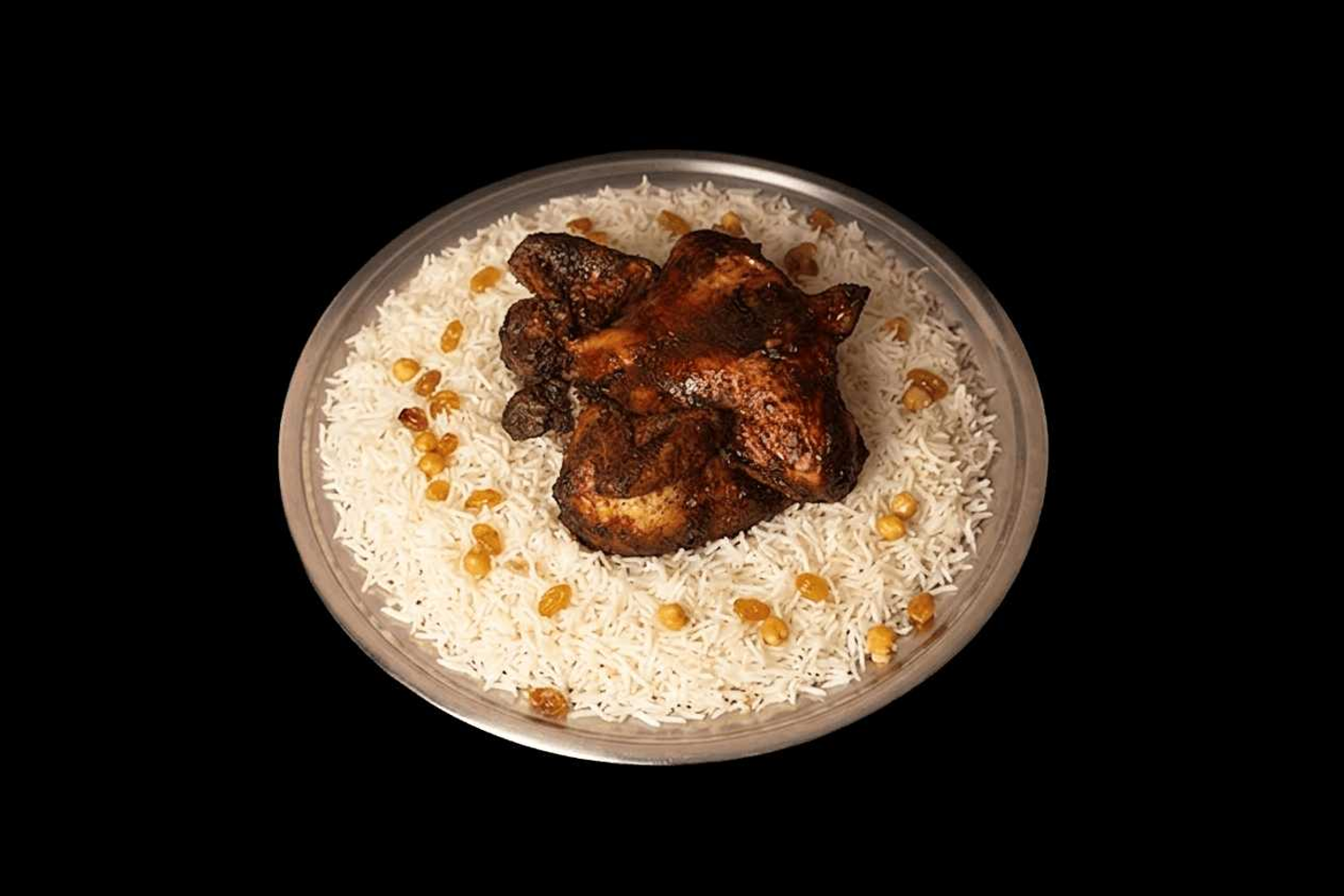 Whole Grilled Chicken With Rice