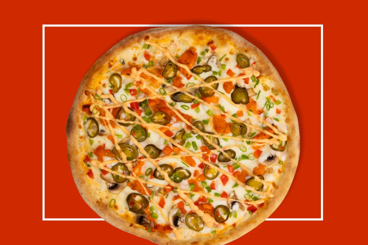 Chicken Tikka & Mushroom Pizza Large