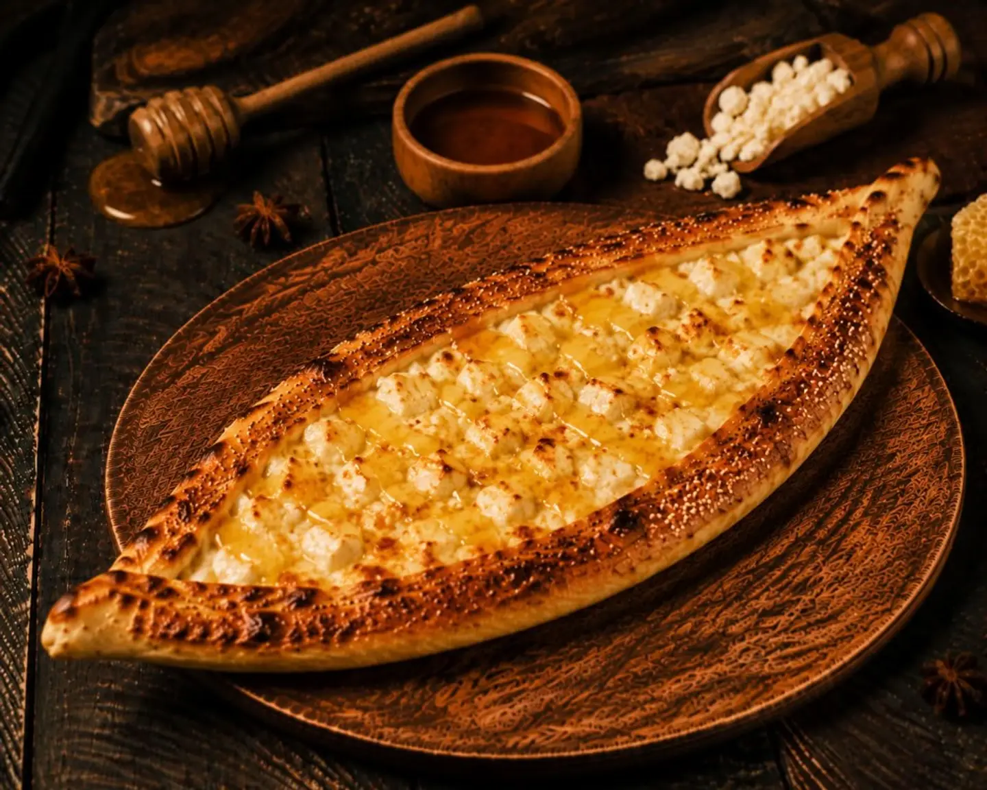 فطيرة جبن كرفت مع العسل