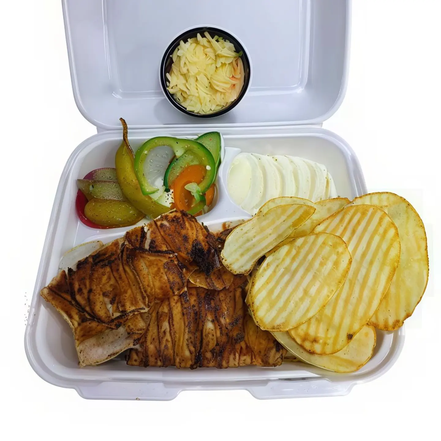 صحن شاورما ربع كيلو