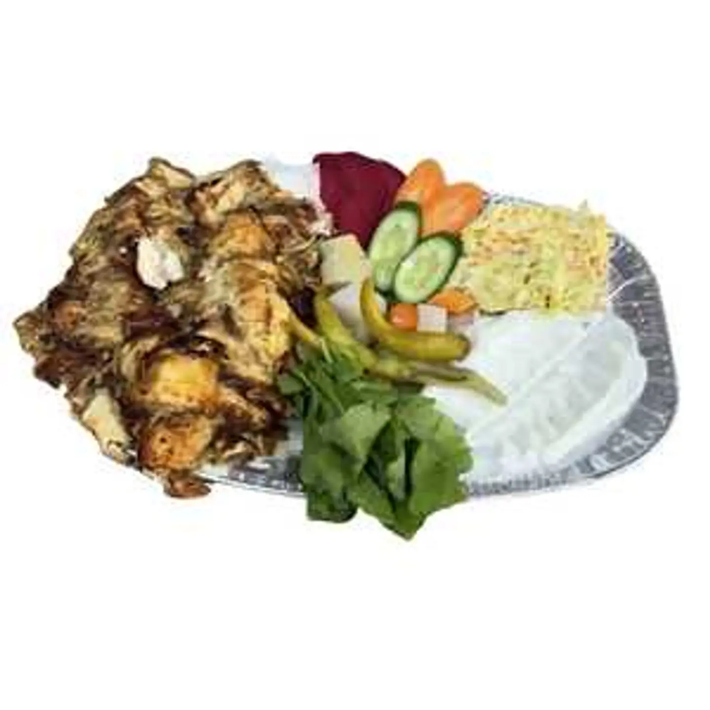 صحن شاورما نص كيلو