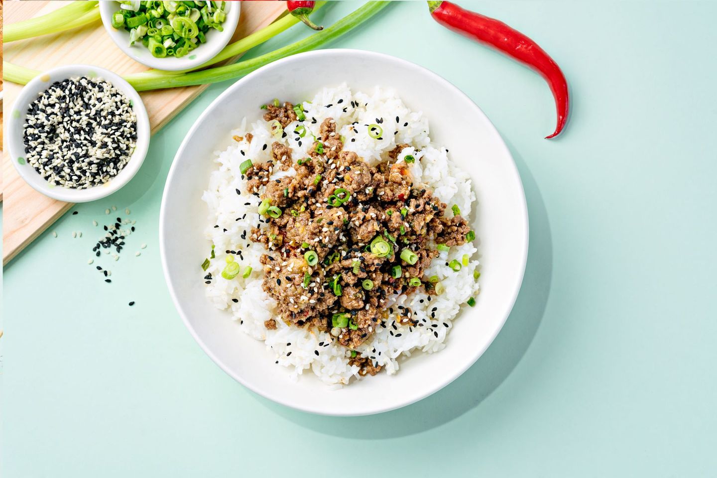 Korean Ground Beef Rice Bowl(Regular)