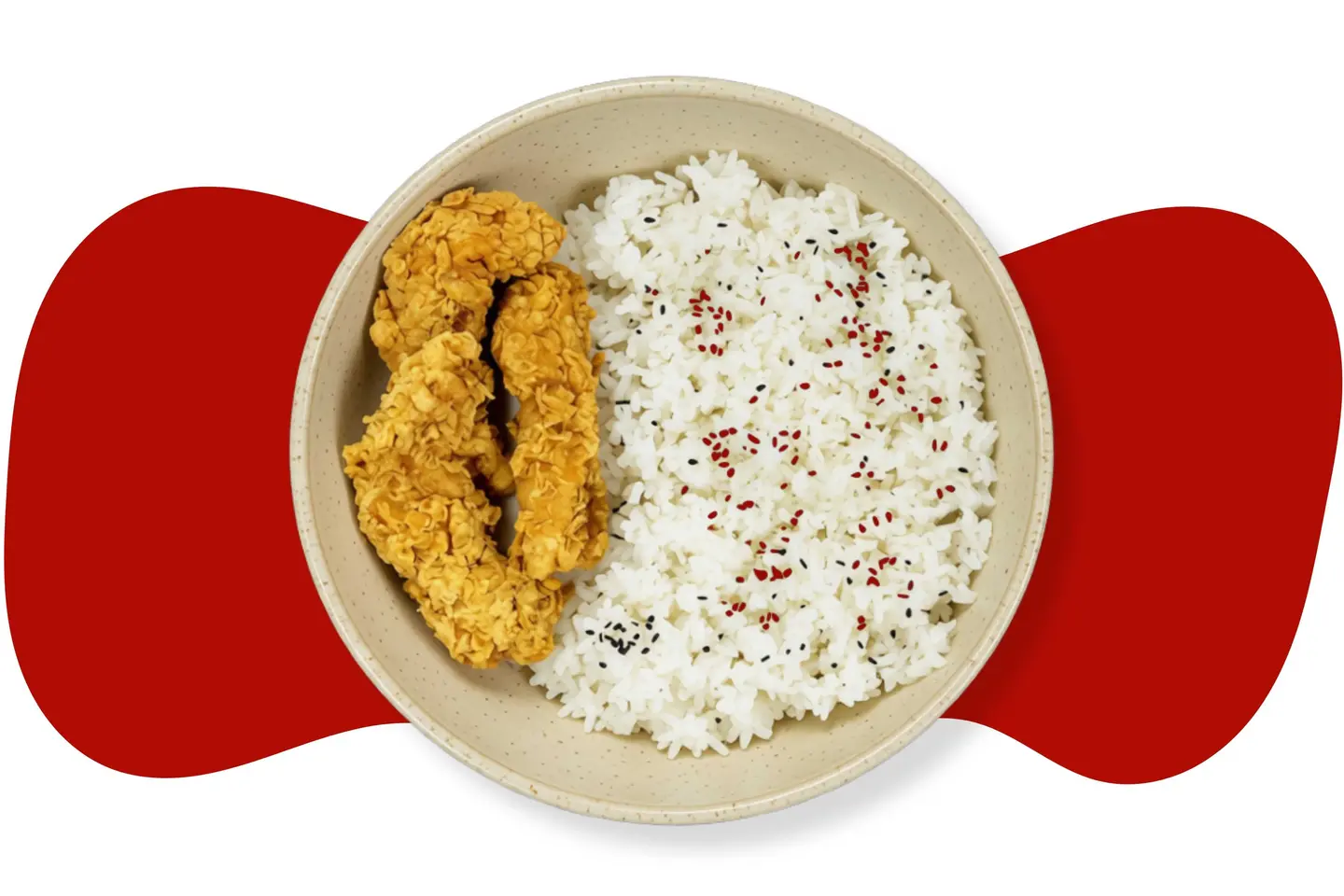 Crispy Chicken Strips With Rice