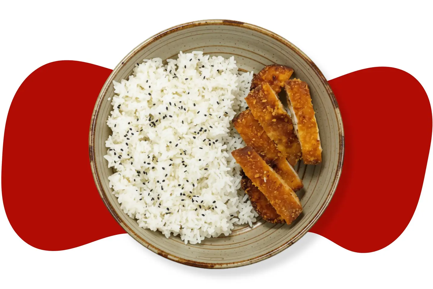 Fried Chicken Breast With Rice