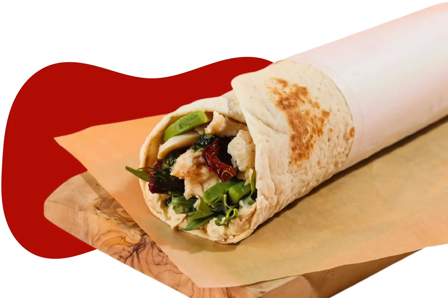 Sundried Tomato Chicken Pesto Wrap
