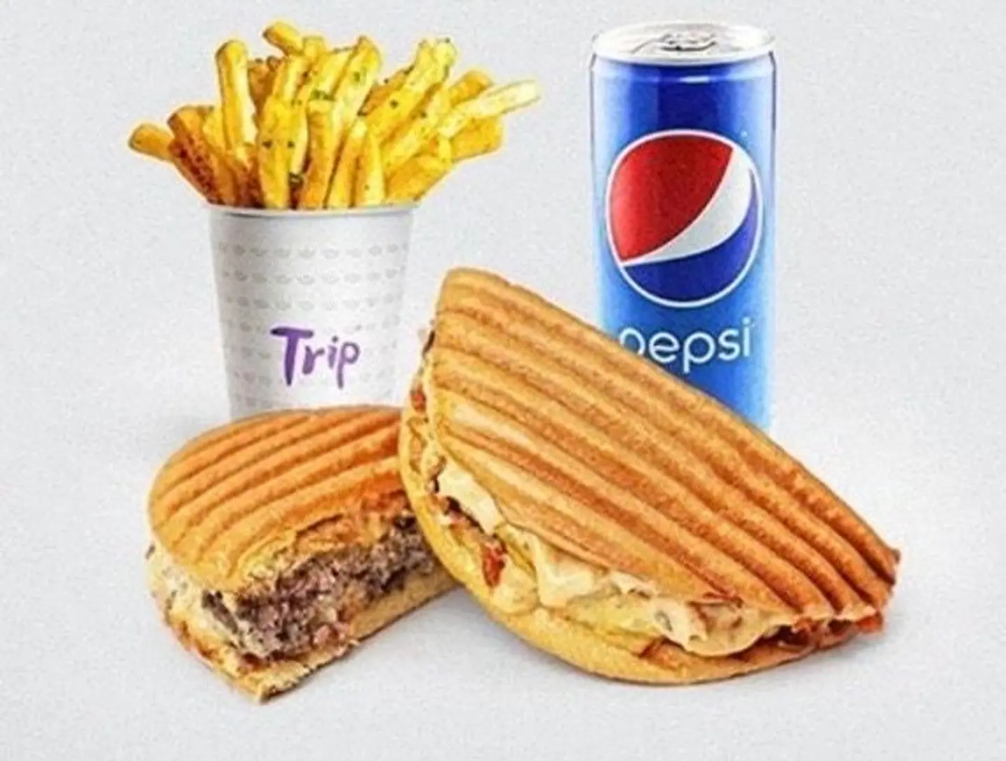 وجبة سبشيال فلات برجر تريب