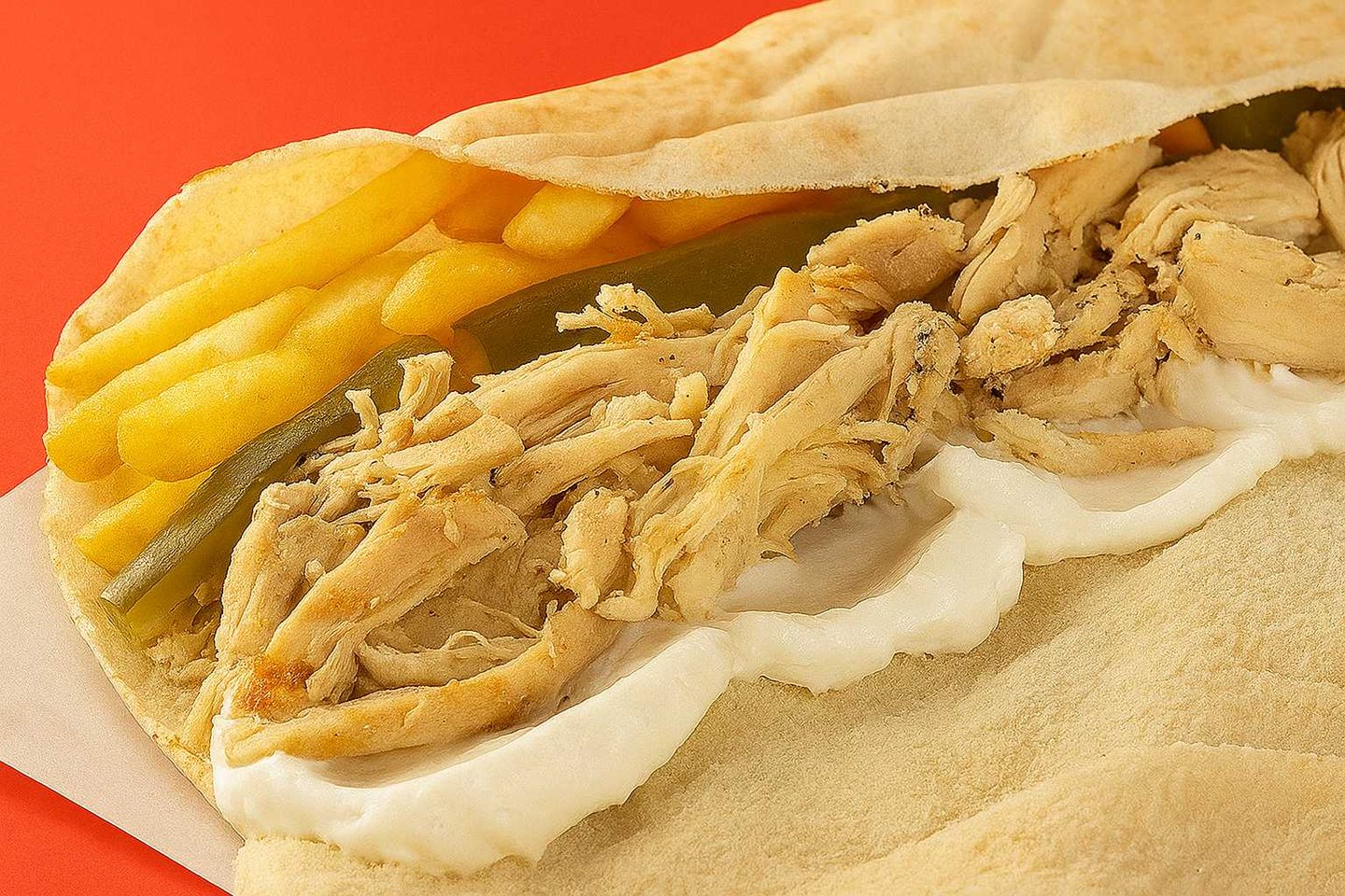 ساندوتش دجاج مسحب