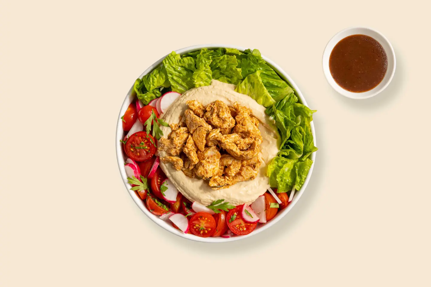 Chicken Shawarma And Hummus Bowl