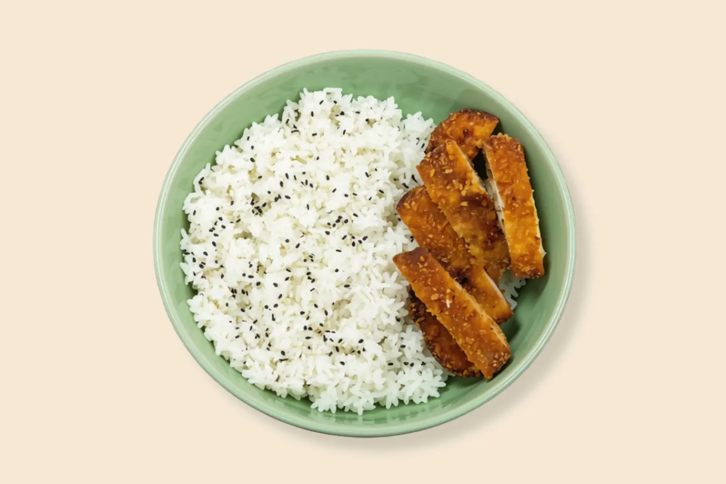 Fried Chicken Breast With Rice