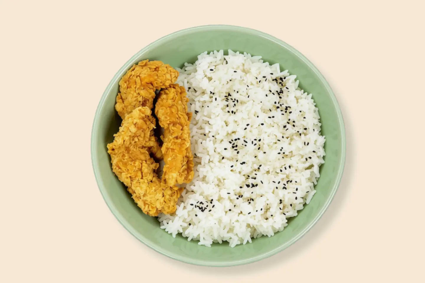 Crispy Chicken Strips With Rice