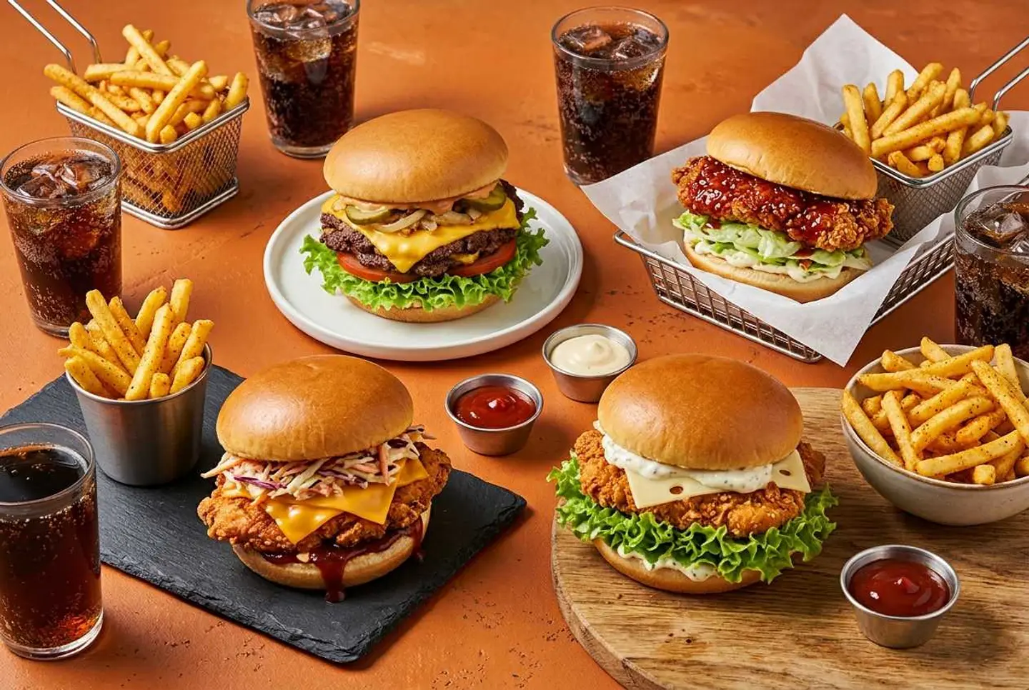 Burger Meal For 4