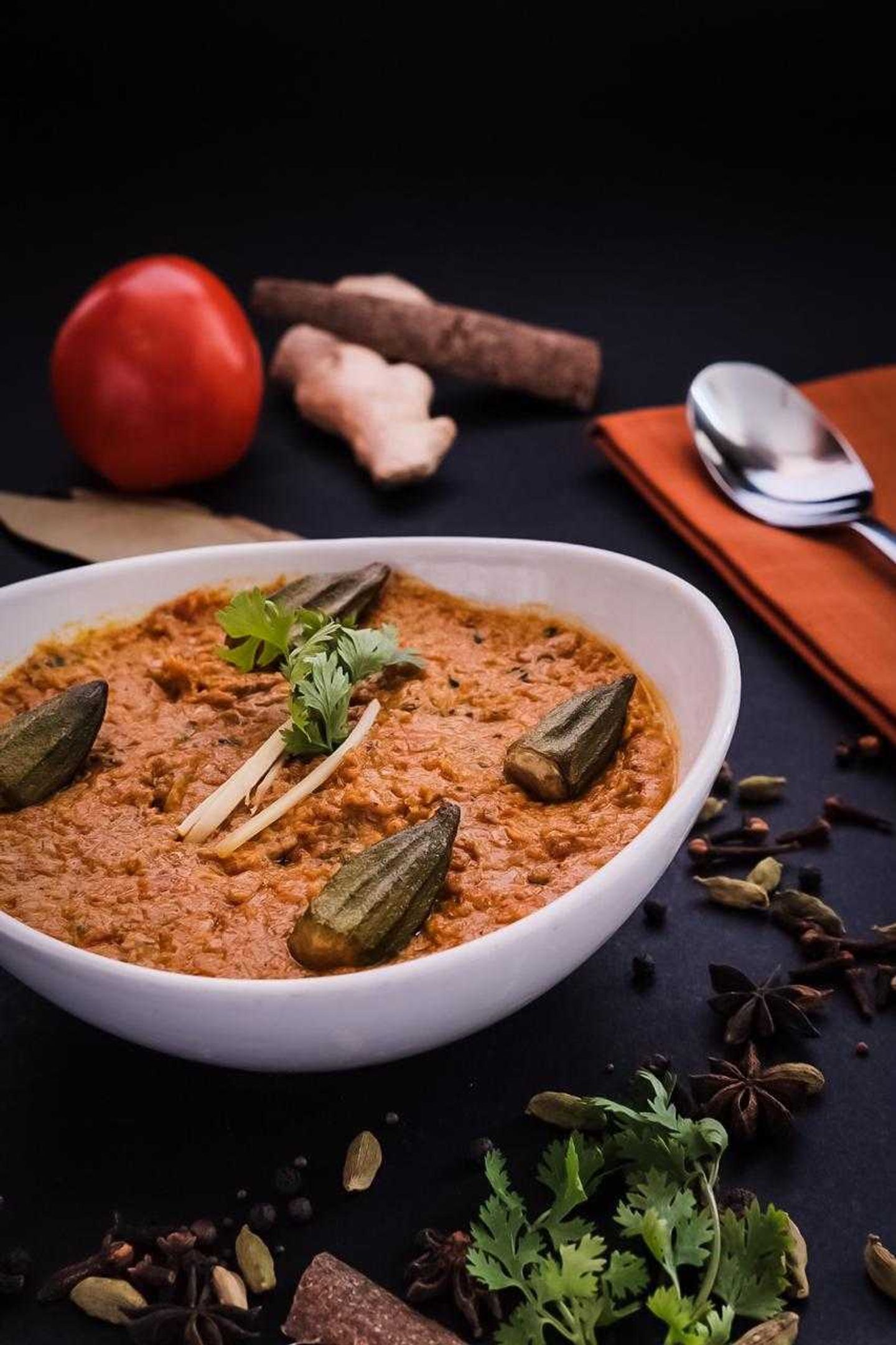 بيندي مسالا (بامية)