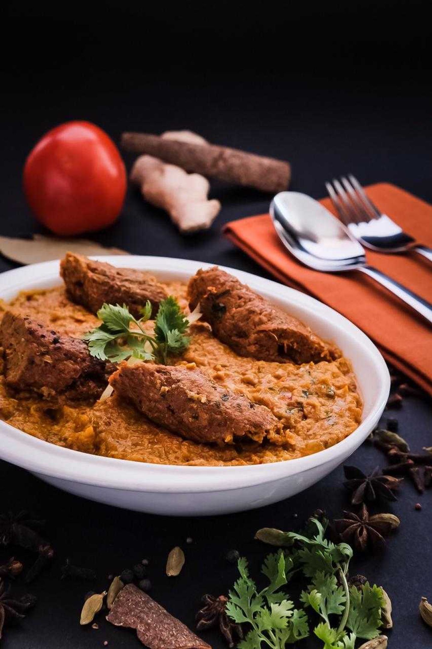 كوشت سيخ كباب ماسالا
