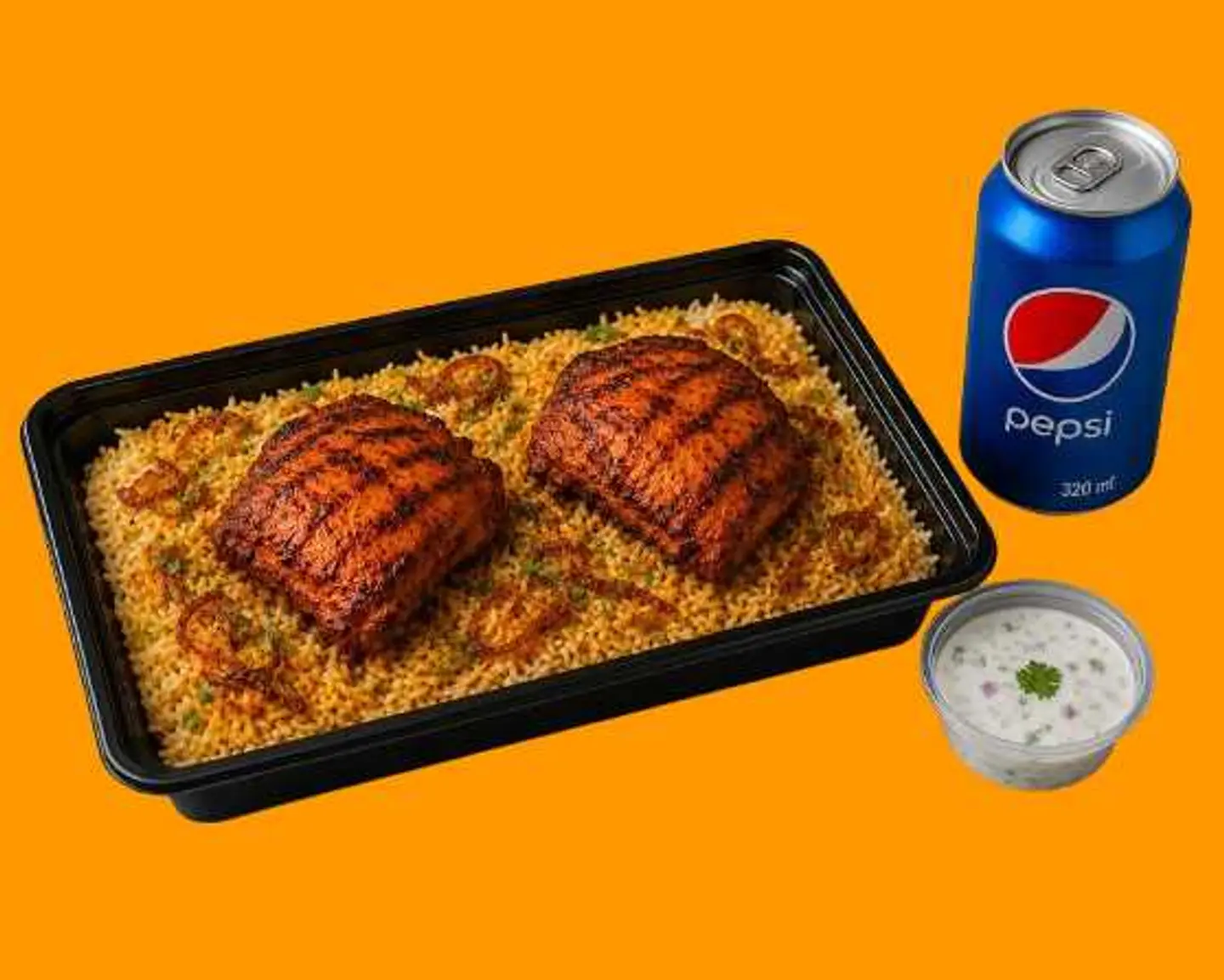 وجبة دجاج تكا برياني كومبو