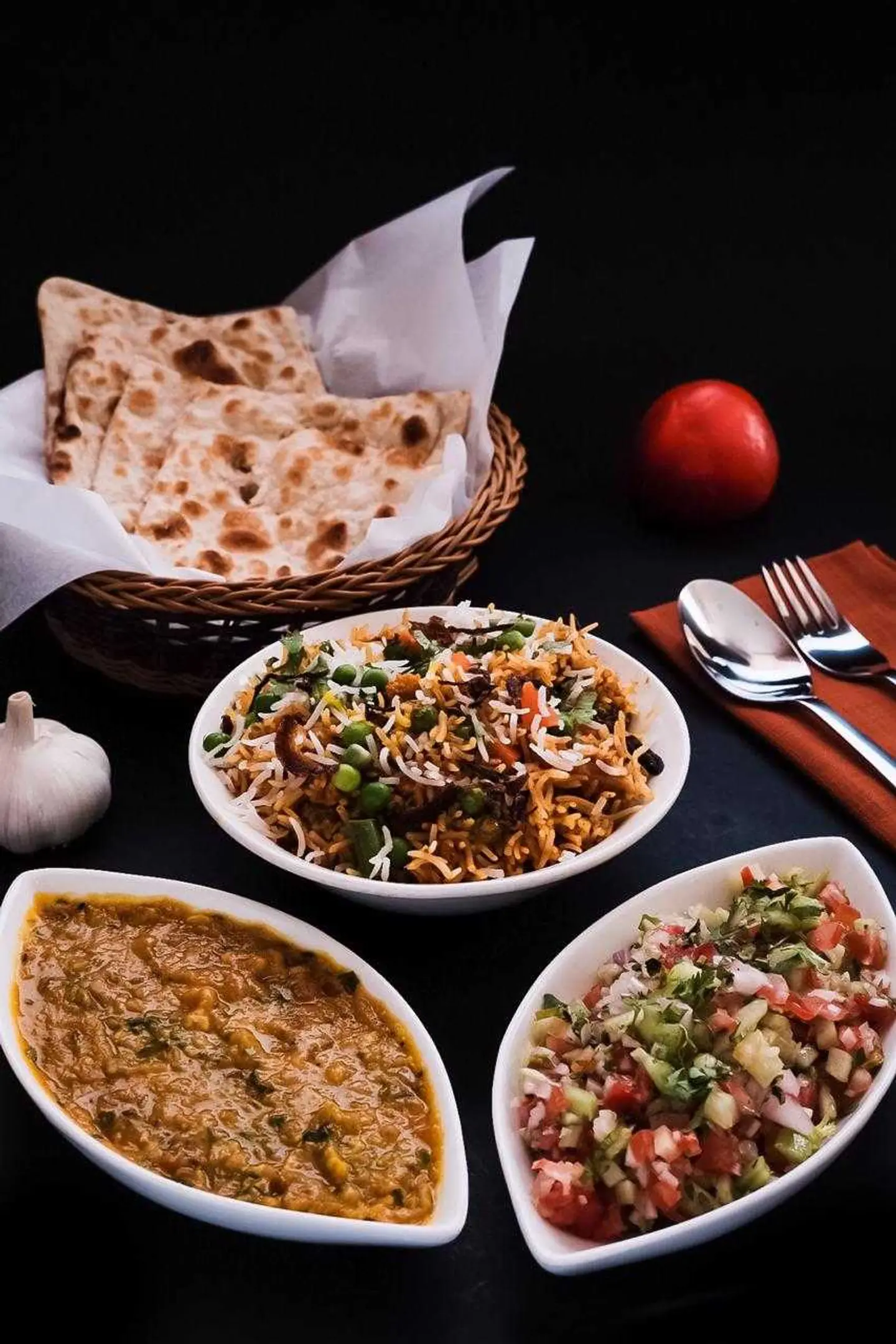 وجبة برياني باخضار