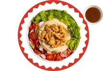 سلطة شاورما دجاج وحمص