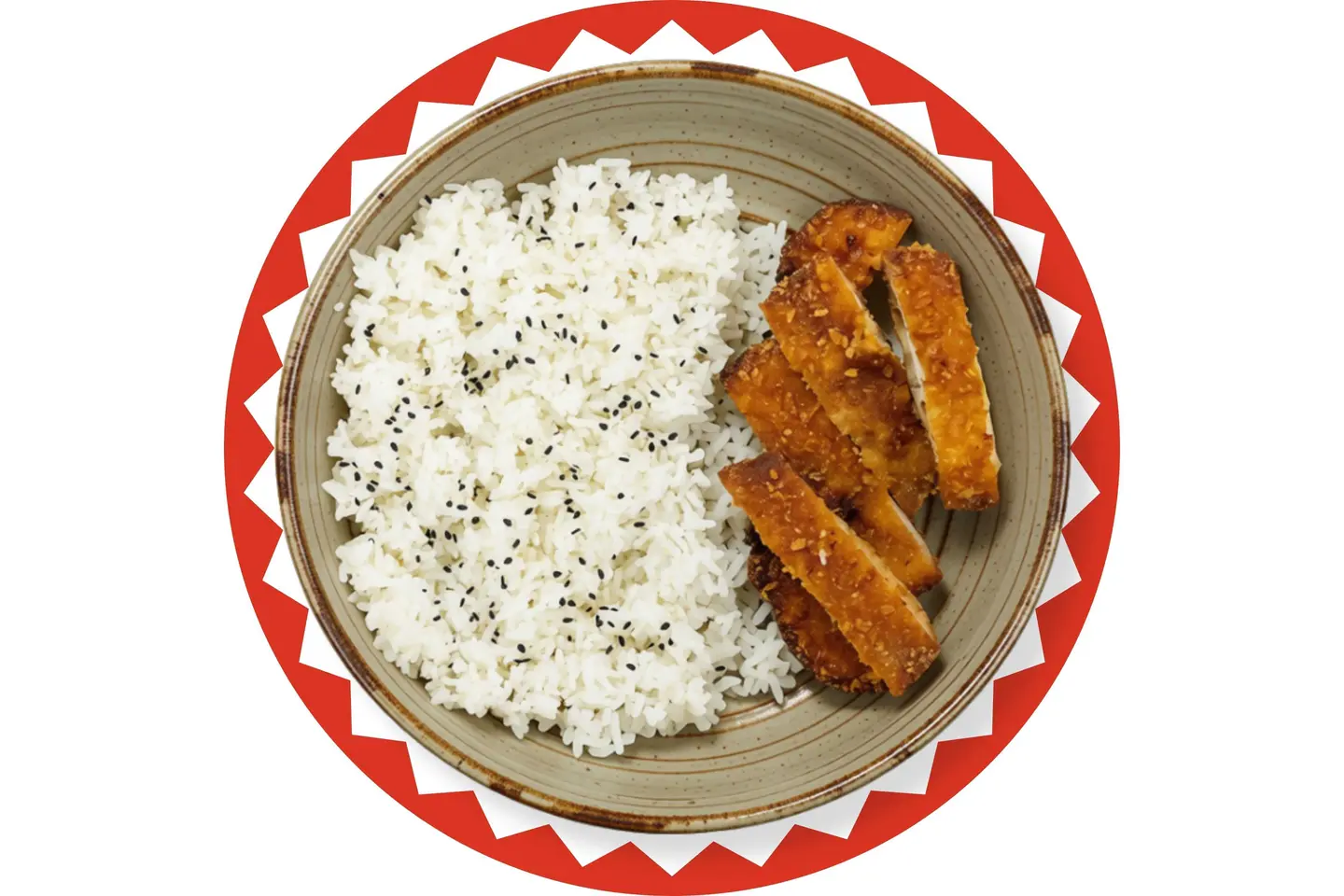 Fried Chicken Breast With Rice