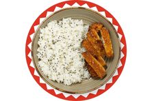 صدر دجاج مقلي مع أرز