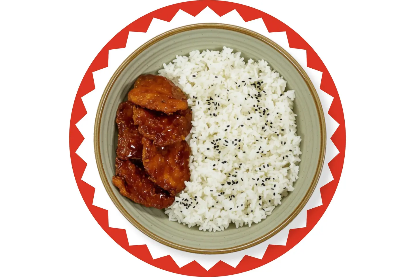 Korean Chicken With Rice