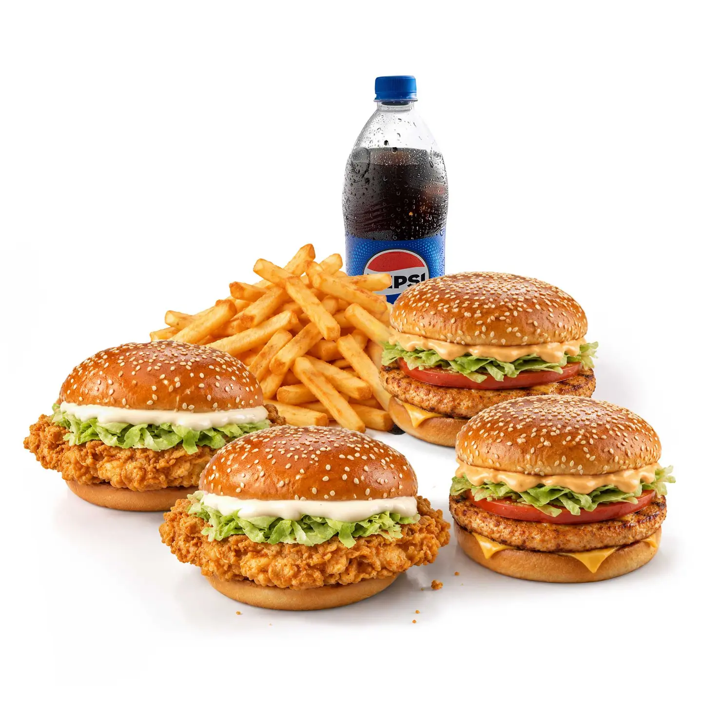 Crunch Classic & Bbq Burger Combo