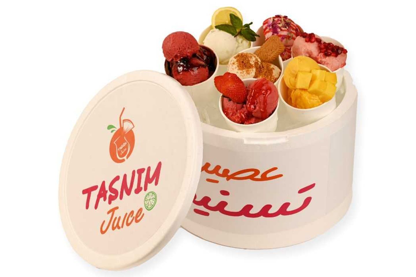 Gelato Box / 14 Boxes 1 Ball / 14 Cup 1 Scoop