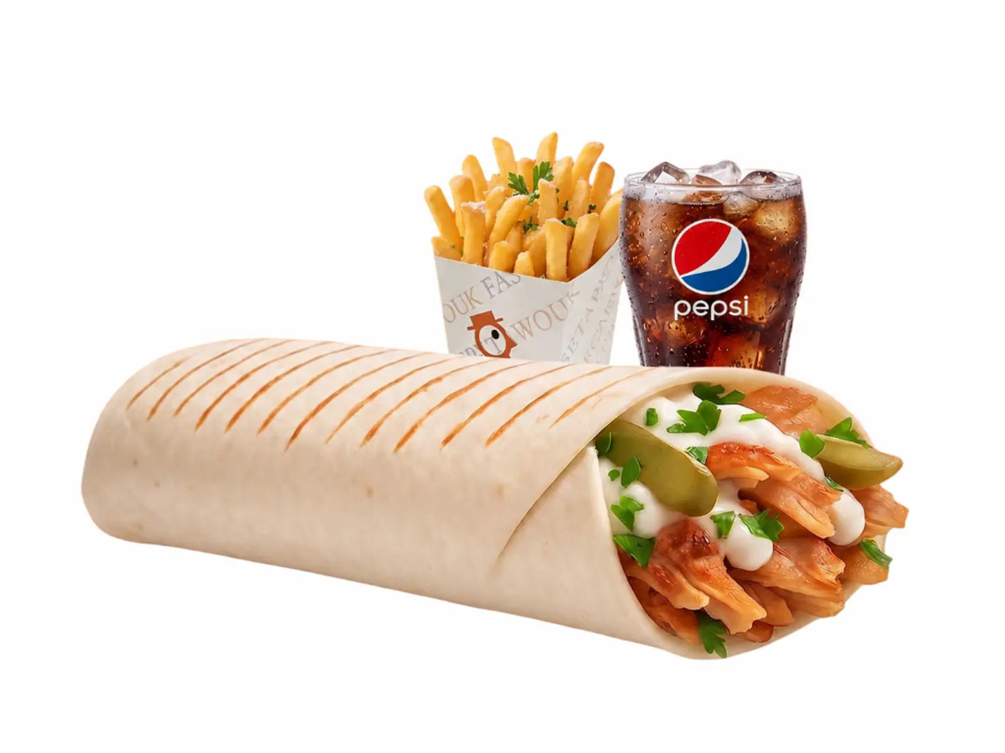 وجبة دجاج شاورما مدخن
