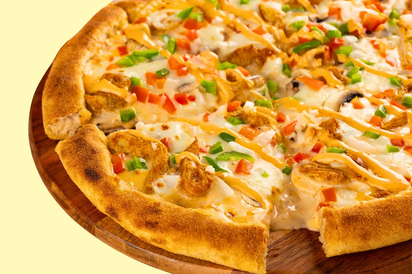 Chicken Tikka & Mushroom Pizza Large