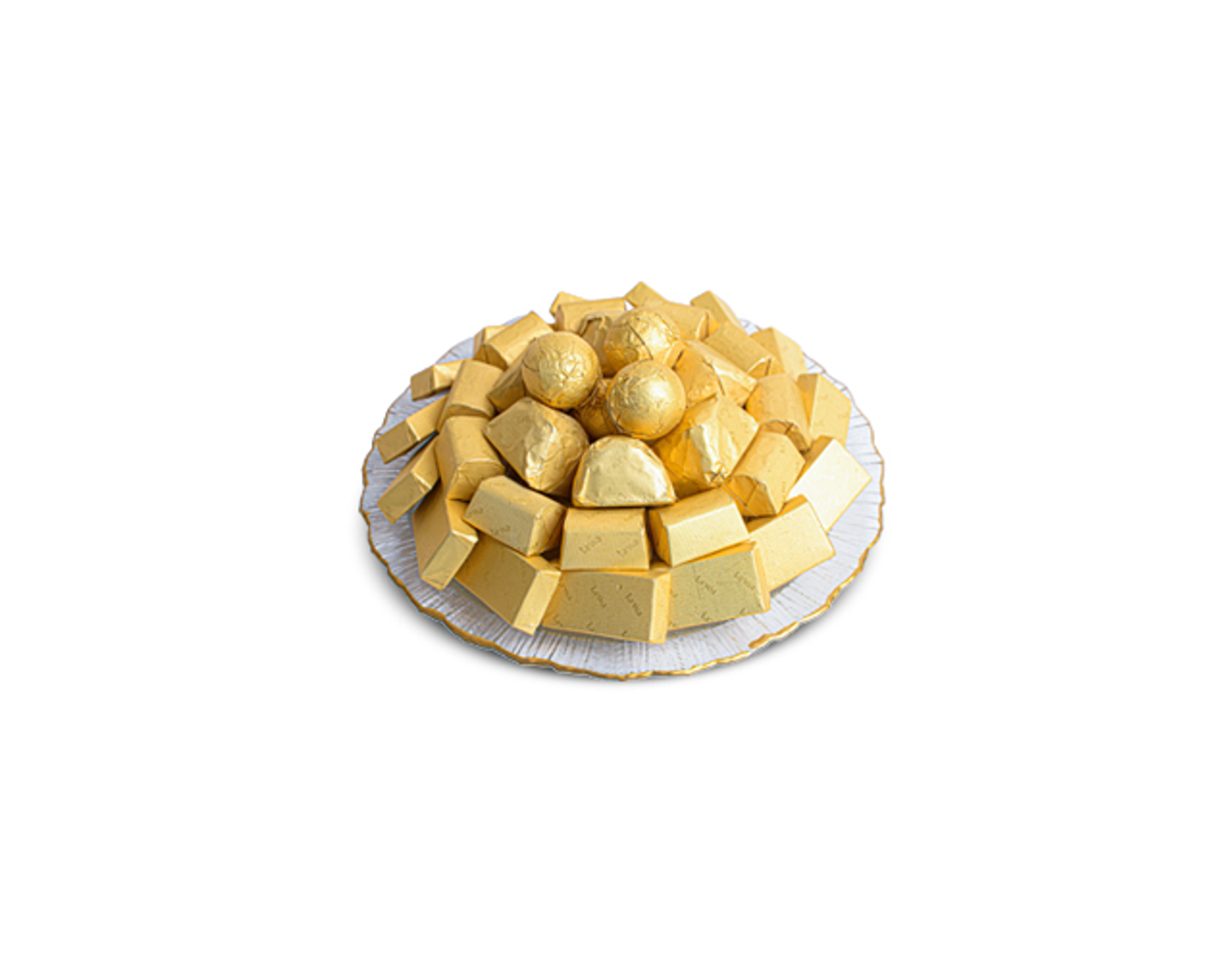 Small Wrapped Chocolate Plate