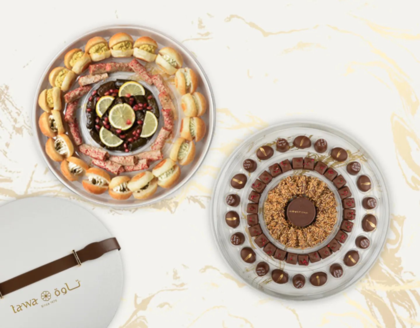 Luxury Sweet Savory Package (Musakhan And Stuffed Grape Leaves)