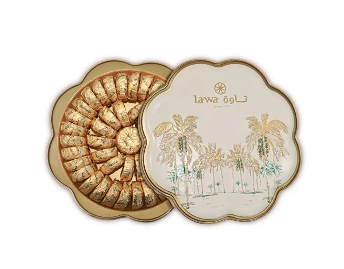 علبة معمول تمر مغلف