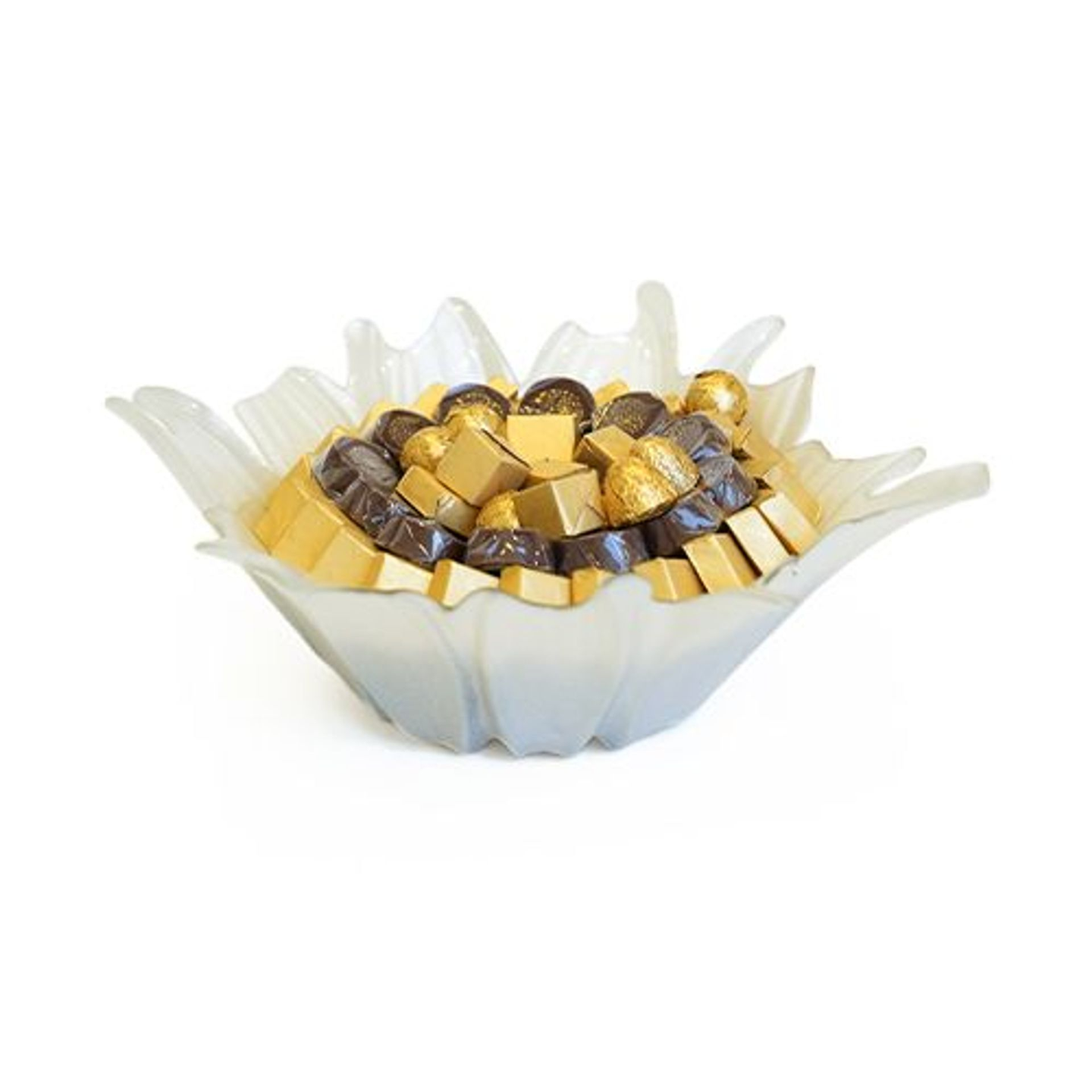 Wrapped Chocolate Small Flower Shaped Vase