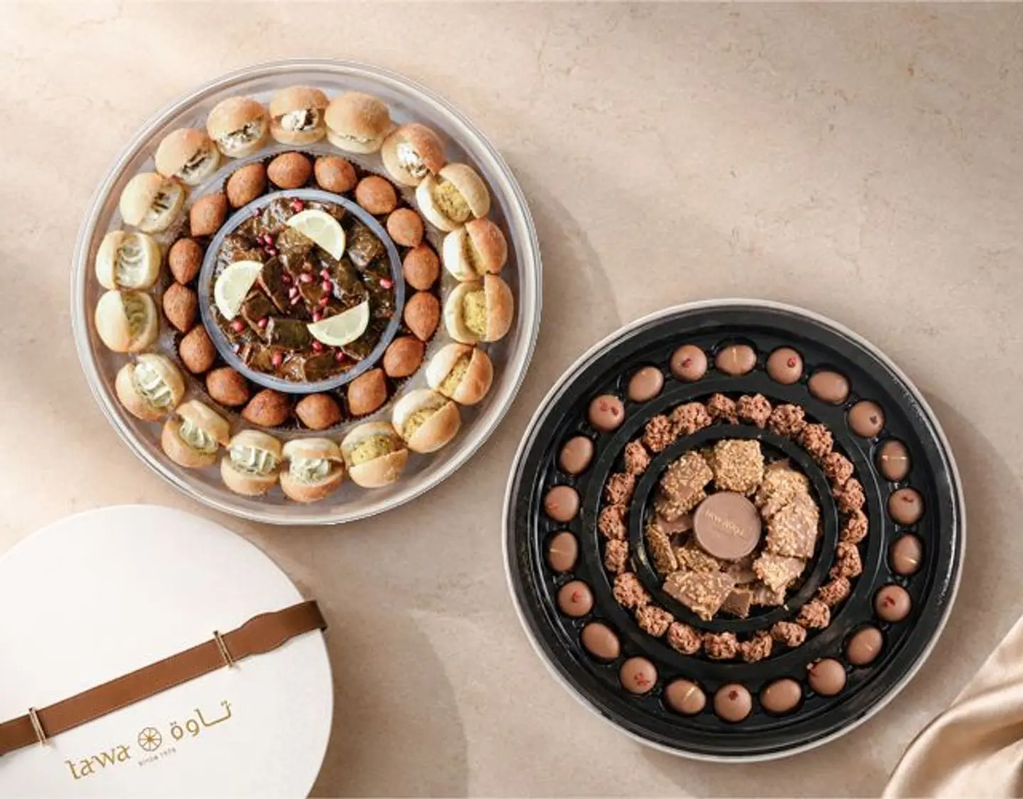 Luxury Salty Box (Kibbeh And Grape Leaves)