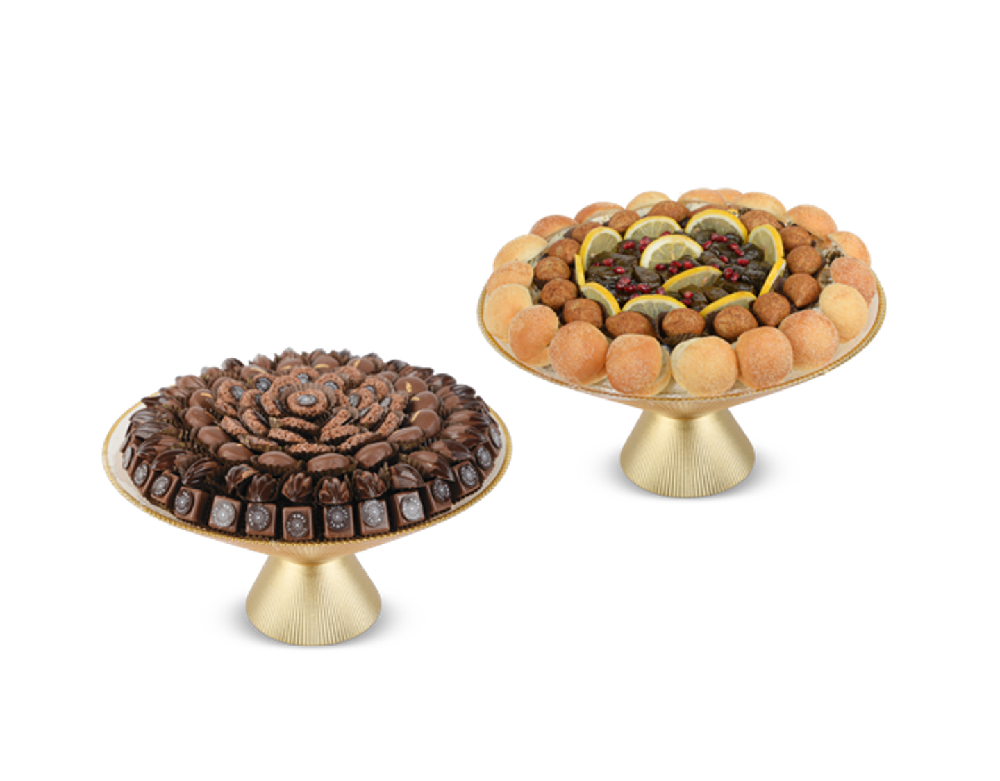 Sweet Savory Vases 2 Vases (Chocolate Pies Grape Leaves Kibbeh)