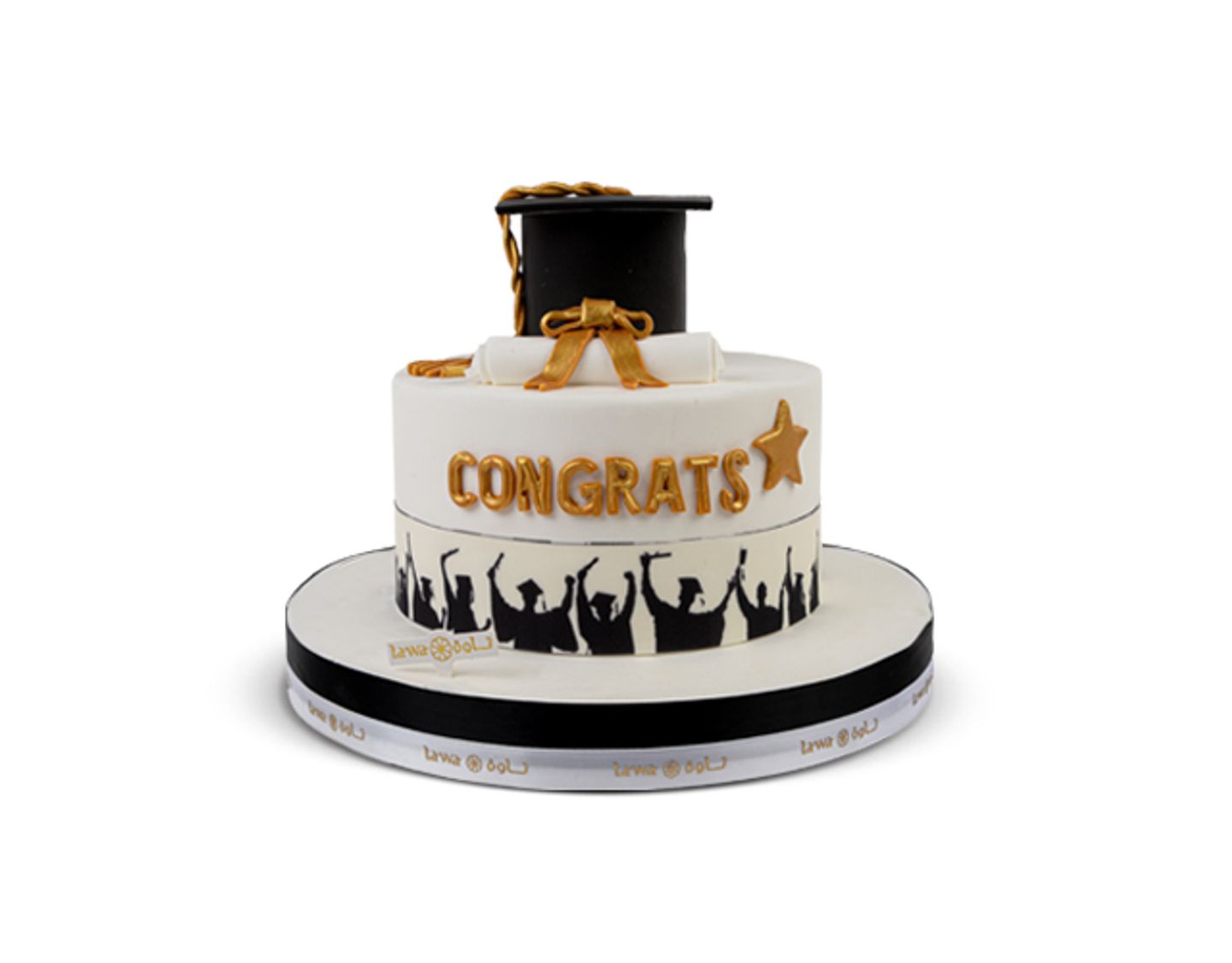 Raspberry Graduation Cake