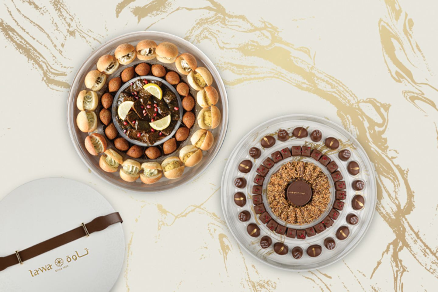 Luxury Salty Box (Kibbeh And Grape Leaves)