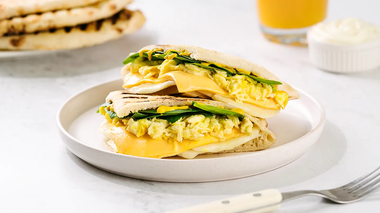 Egg & Spinach Pita