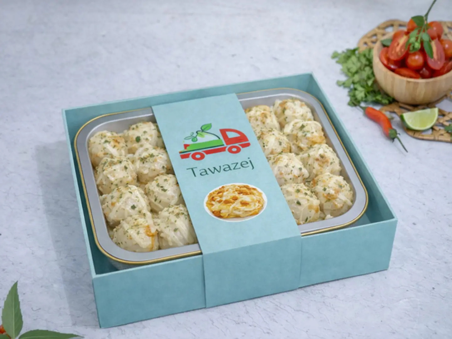 صينية كرات البطاطس