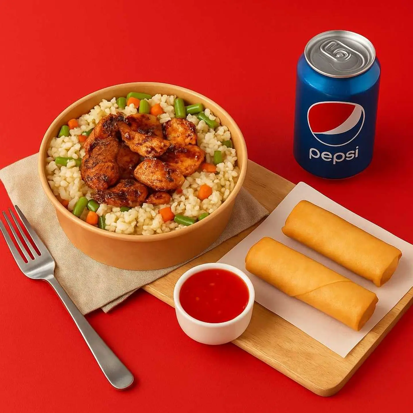 كومبو الأرز المقلي