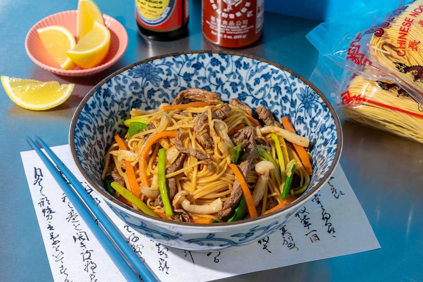 Spicy Beef Sambal Noodles