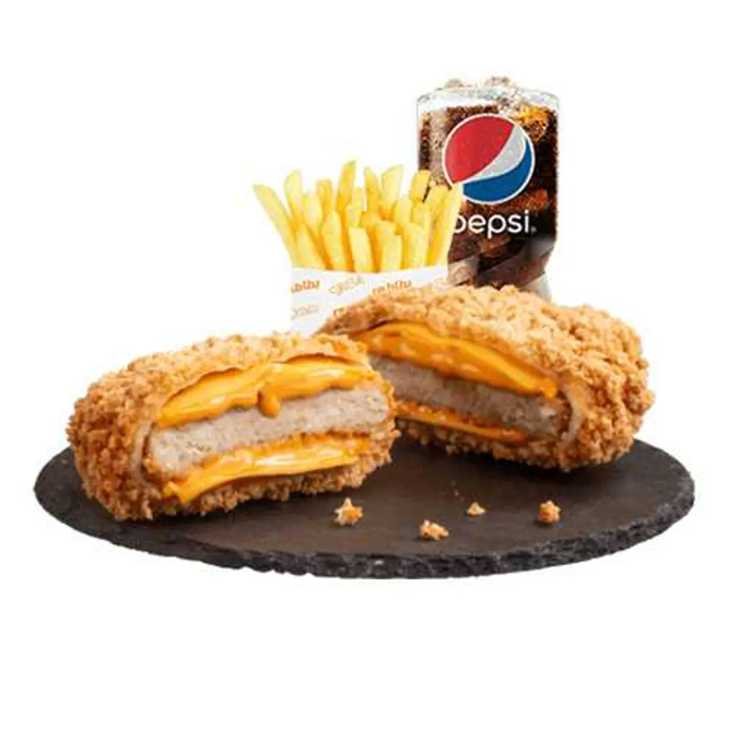 Crispy Burger Meal.