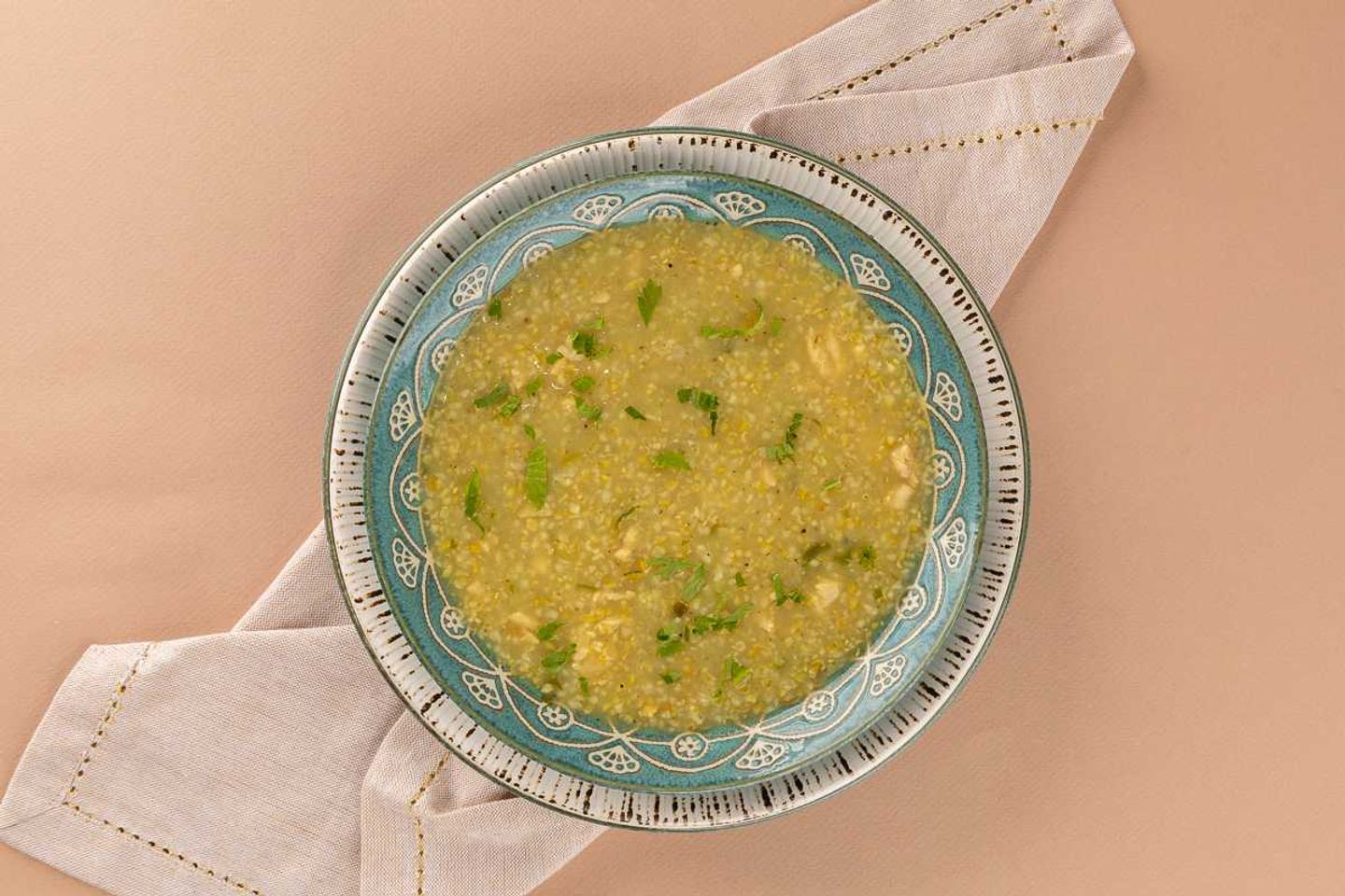 شوربة الفريكة والدجاج