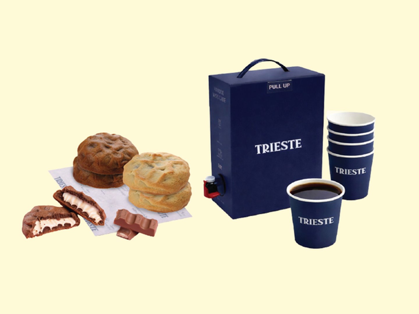 مكس كوكيز مع بوكس قهوة سوداء