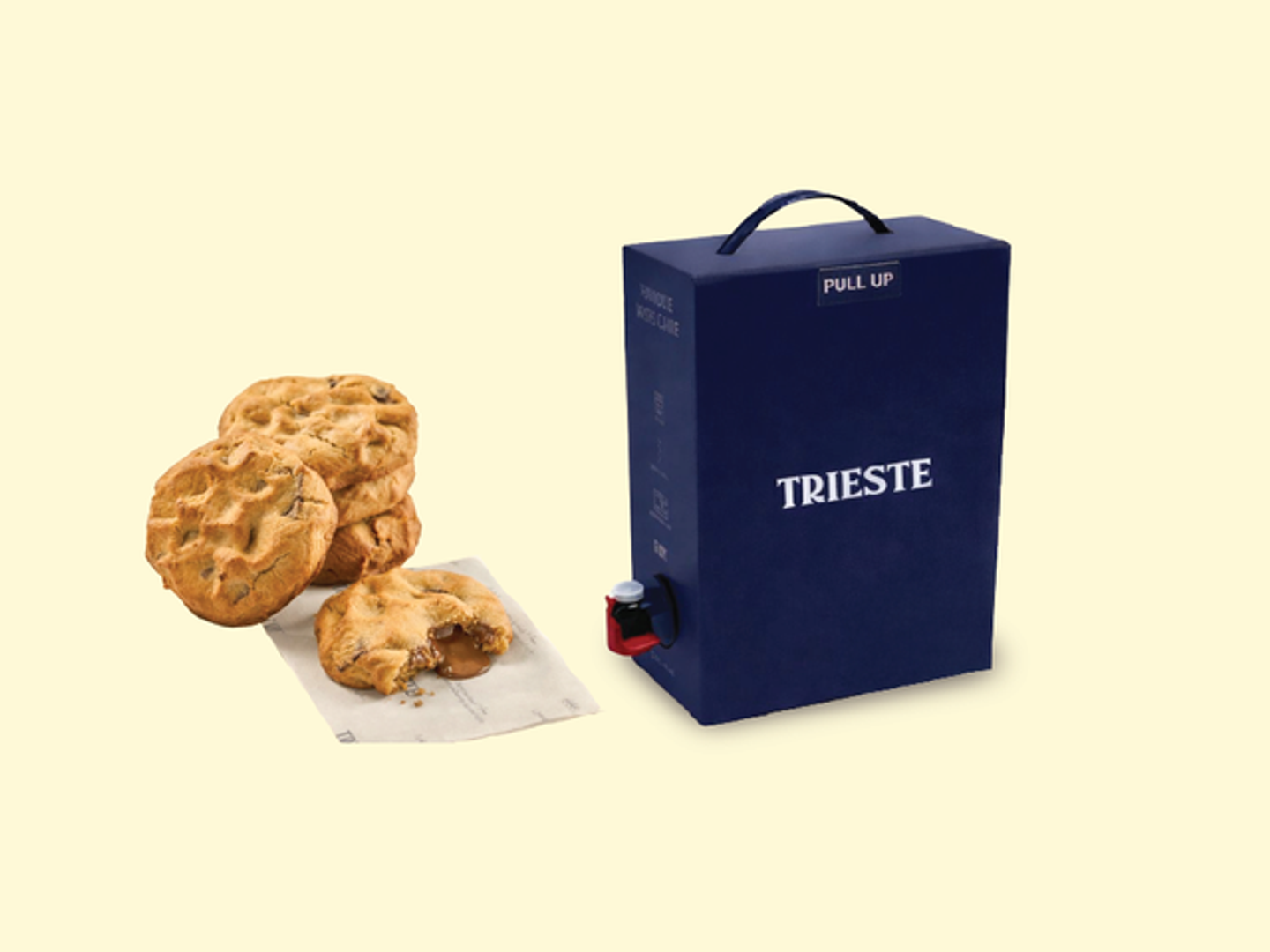 ٥ قطع كوكيز مع بوكس قهوة سعودية