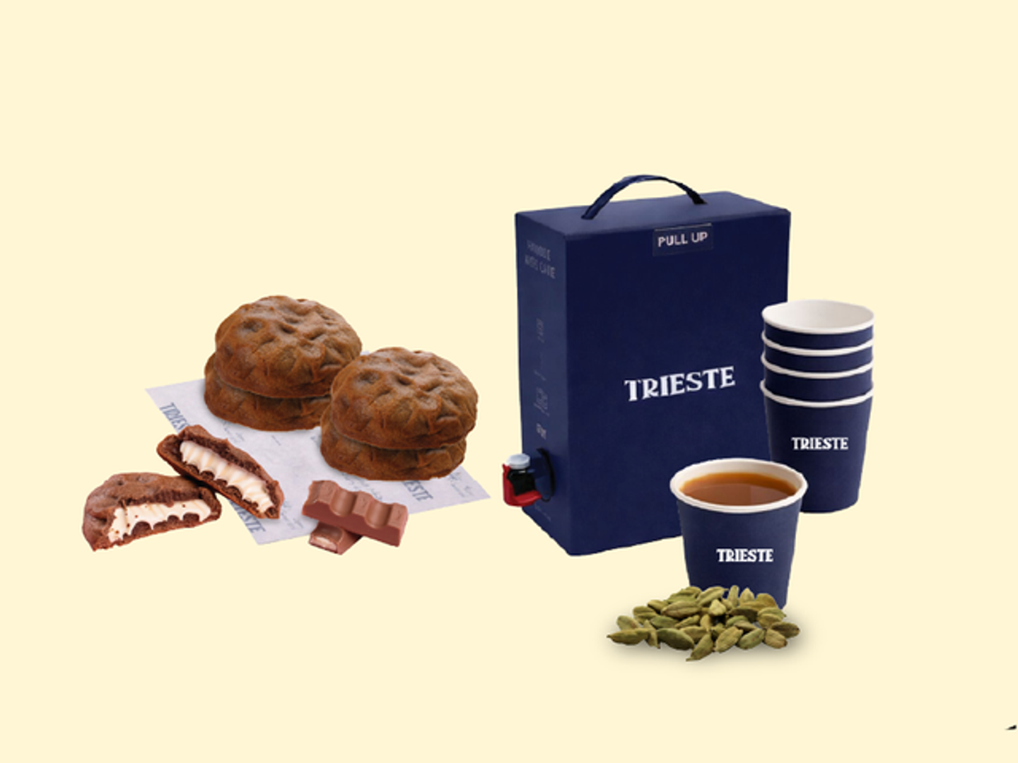 بوكس كوكيز كندر سيجنتشر ٥ قطع مع بوكس قهوة سعودية