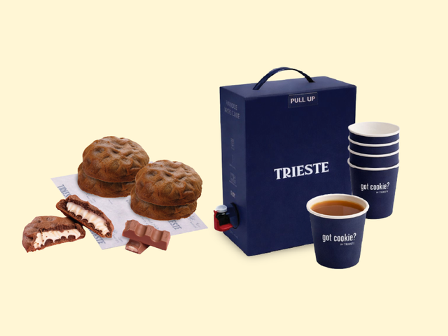 بوكس كوكيز كندر سيجنتشر ٥ قطع مع بوكس قهوة سعودية