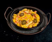 بطاطا مع شاورما دجاج