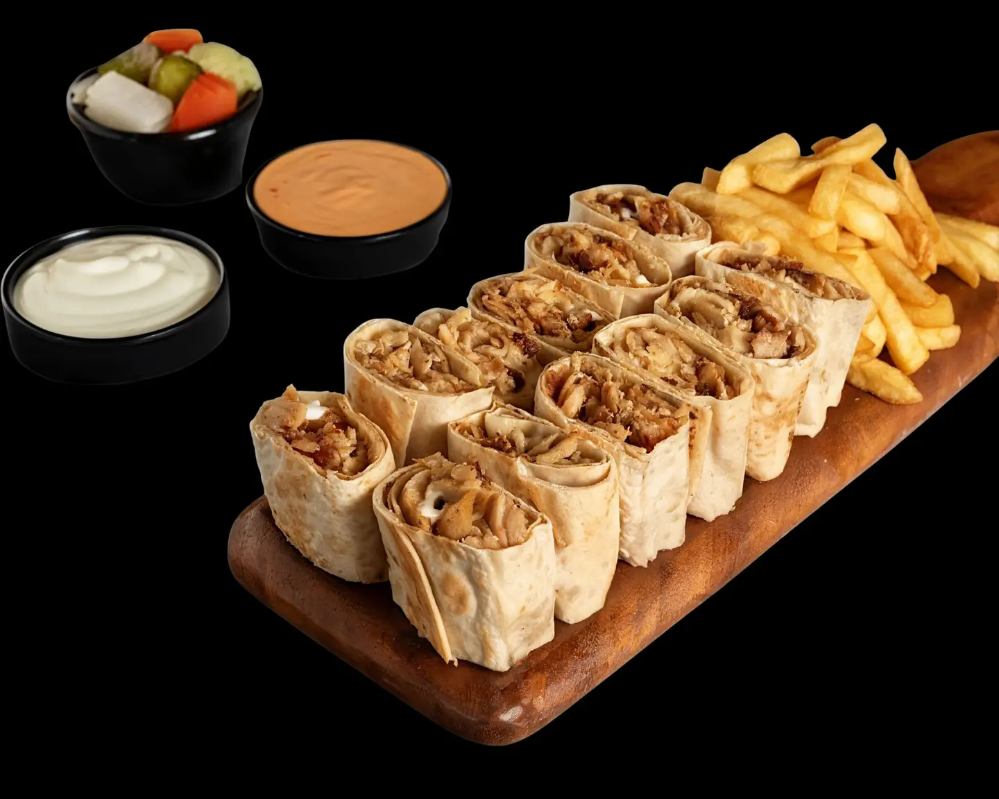 Chicken Shawarma Plate (12 Pcs)