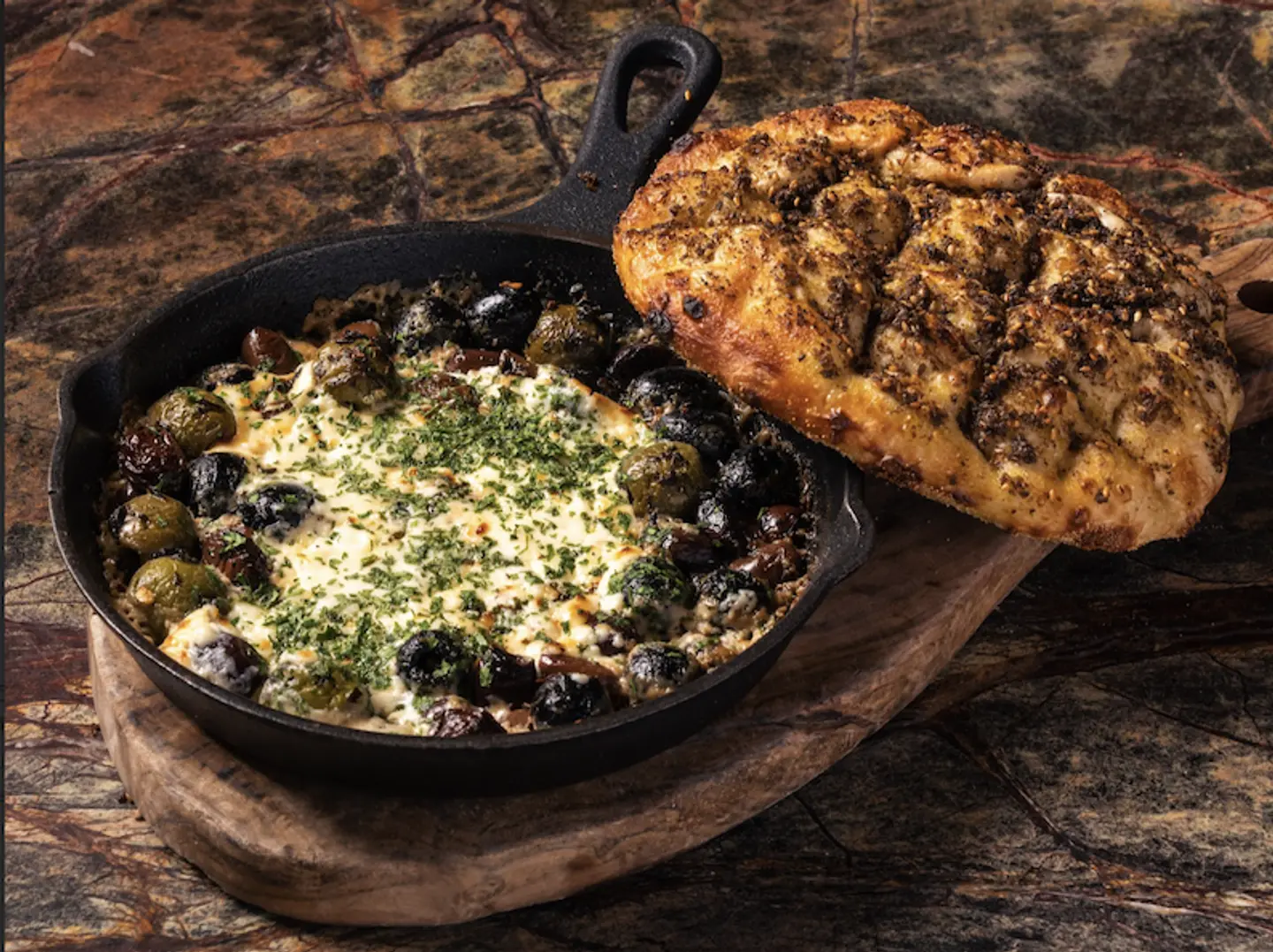 Marinated Olives With Feta